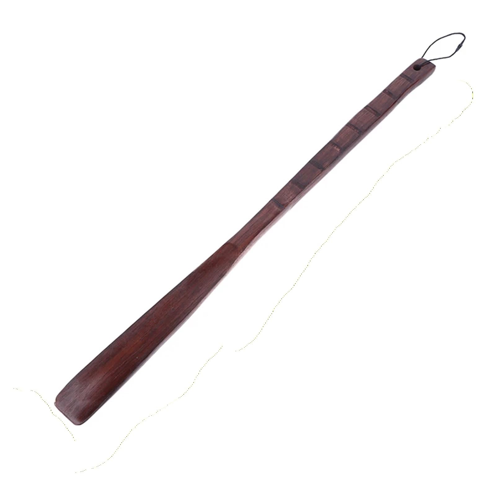 Calzador de madera con cordón, calzador de mango largo Flexible, elevador útil for personas mayores, cuchara, herramientas for el hogar