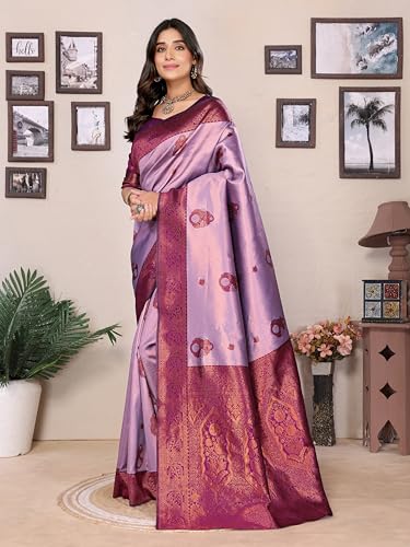 Image of Avantika Fashion Women's Kanjivaram Soft Silk Banarasi Sarees With Blouse Piece For Women