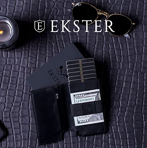 Ekster Parliament Leather Wallet For Men | Lwg-Certified Minimalist Wallets With Rfid Blocking Layer | Slim & Modern Aluminum Wallet With Push Button For Quick Card Access (Classic Brown) #TOP6