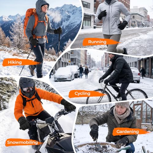 Image of rivmount Winter Waterproof Ski Snow Warm Gloves for Women Men, Windproof Cold Weather Thermal with Touchscreen Fingers, for Running Driving Cycling Hiking Biking Outdoor Sports Daily Work