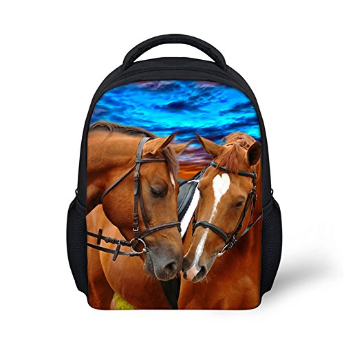 Showudesigns Animal Mini mochila escolar para bebés de 1 a 5 años caballo talla única