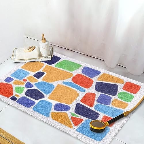 Idyfodol Diatomite Stone Bath Mat 40×60 cm - Super Absorbent Quick Dry Easy to Clean Non Slip Versatile Mat for Bathroom, Kitchen, and More (Grey)