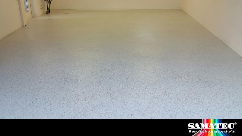 2K Epoxidharz Bodenbeschichtung DIY für Garagenboden, Werkstattboden, Hallenboden, Industrieboden Test Set für 5m² (RAL 9005)