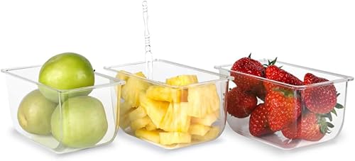 Miniatura 4 de IVYHOME Ice Chilled - Bandeja para servir condimentos de 5 compartimentos Bandeja para servir frutas Ollas de condimentos con 5 platos