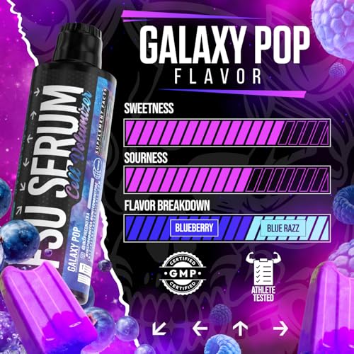 Image of Inspired FSU Serum Liquid Glycerol, Stim Free Pre Workout Pump, Non Stim Preworkout, Caffeine Free, Stimulant Free, 20g GlycoClear, 2g Betaine Nitrate (Galaxy Pop)
