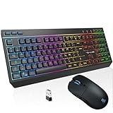 The G-Lab - Combo Tungsten EX - Pack Clavier Souris sans Fil - Triple Connexion 2.4GHz/ BT...
