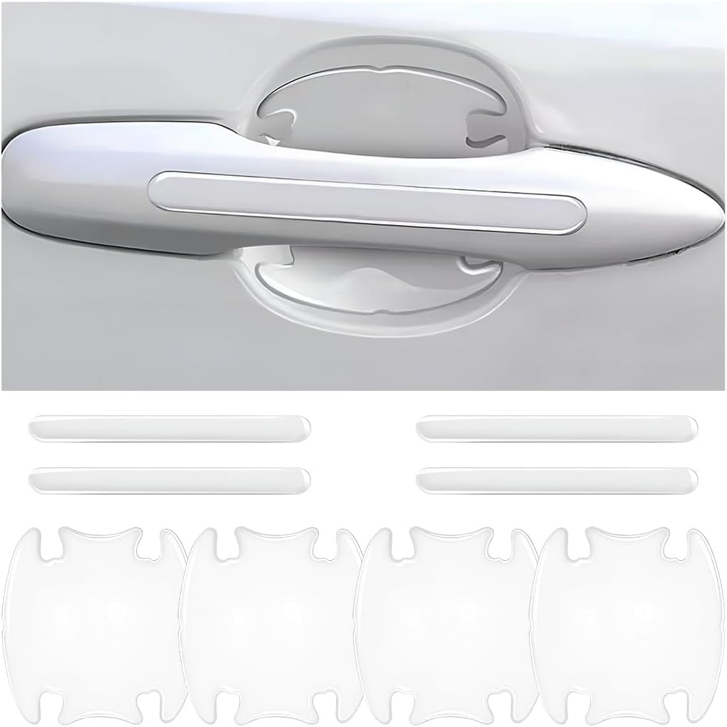 8PCS Car Door Handle Scratch Protectors for Renault Twingo | Bj. 2007-2014, Anti-Scratch Adhesive Film Car Door Handle Bowl Stickers