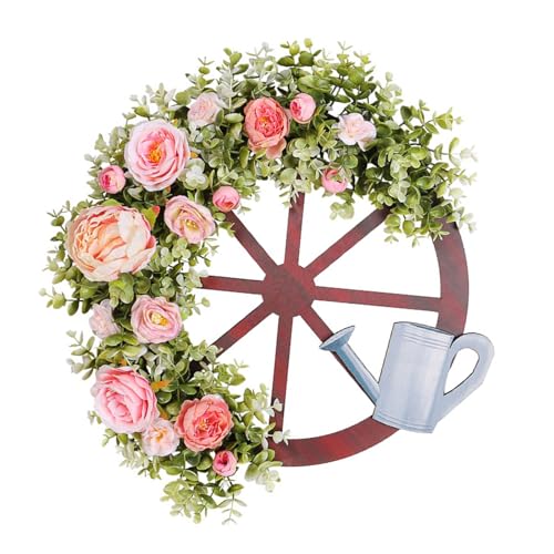 Couronne de fleurs pour porte extérieure et intérieur accessoire amusant 2024 - 6