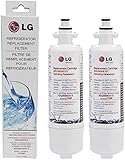 LG LT700P Refrigerator Water Filter, 2 Pack, White