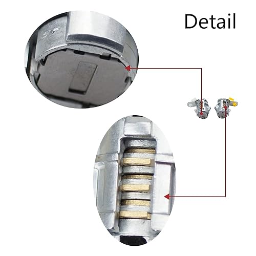 Miniatura 4 de RLB-HILON Juego de cilindros de cerradura de puerta compatible con Toyota 4runner 1989 a 1998 año, para Toyota Pickup 1989 a 1995 año Kit de