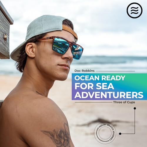 NEVEN Men's Polarized Sunglasses - Chic Rectangular Glasses - UV Protection Glasses for Coastal Activities.2