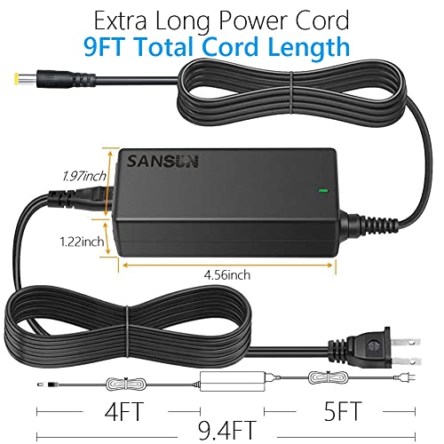 Sansun 4342705952 12V 5A Power Supply, Ac 120V To Dc12V 5.5X2.1Mm Jack Converter thumb #1