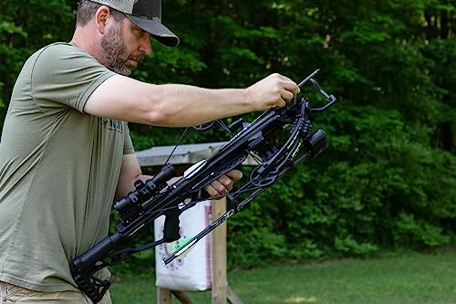 Killer Instinct Rival 410 Crossbow Package with 4x32 IR-W Scope, Rope Cocker, String Suppressors, 3-Bolt Quiver, 3 Hypr Lite Bolts and Field Tips, with a Stick of Rail Lube - Thumbnail 7
