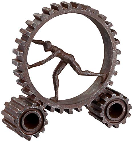 Studio 55D Man Running In Gear 10 1/4" High Sculpture #TOP1