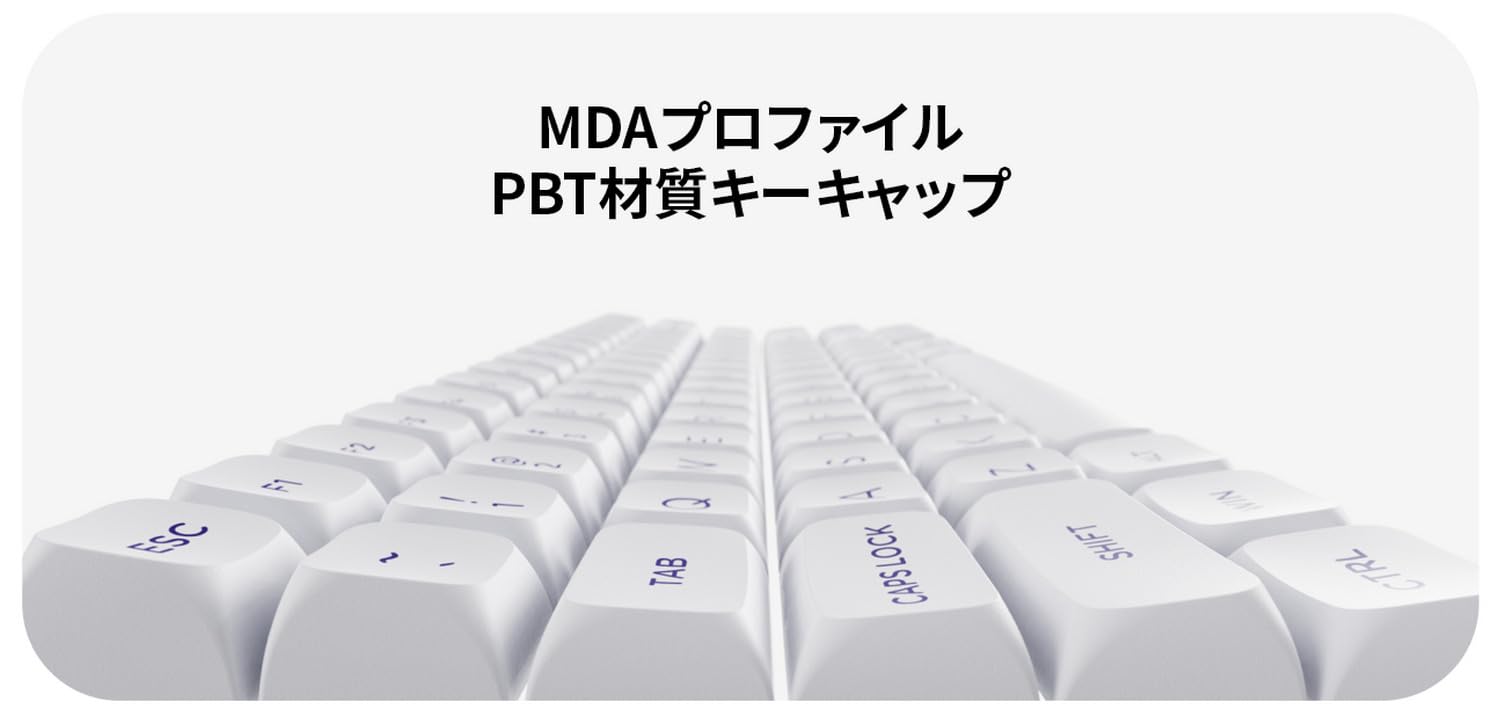 Amazon.co.jp: AESCO A67 ホワイト ラピッドトリガーキーボード