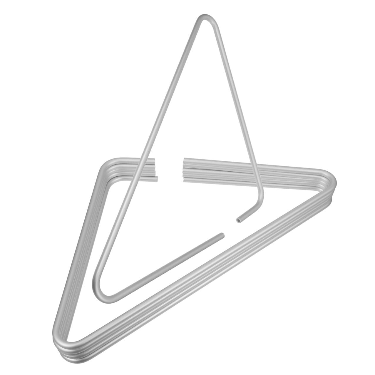 Grucce in Lega di Alluminio Argento, Resistenti All’usura e Salvaspazio Set da 5 Design Triangolare Aperto per Abiti da e Cappotti