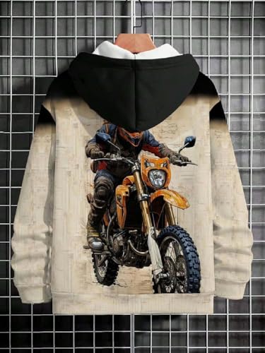 Image of Boys Humour and Comic Printed Long Sleeves Sweatshirt, Cotton Blend, Hooded Neck