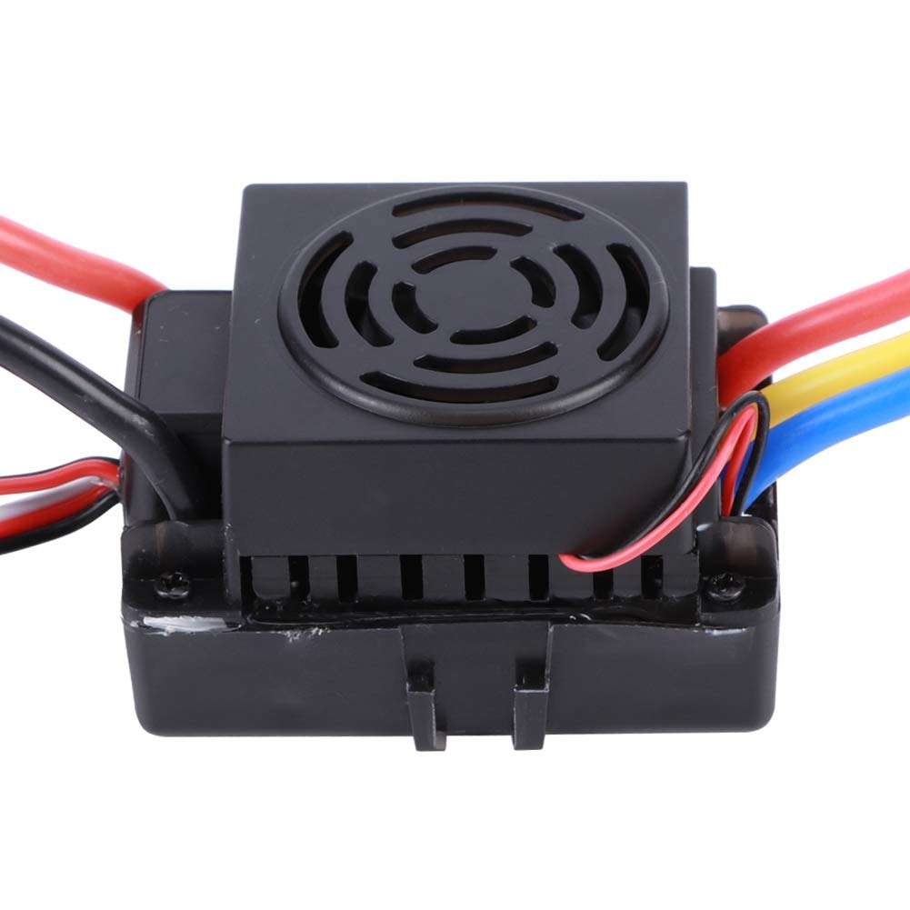 ESC sans Balais 60A, Contrôle de Vitesse sans Capteur pour Voiture RC, Programmateur de Boîte USB Compatible avec Divers Moteurs, Matériau ABS (Black ESC sans Balais 60A, Contrôle de Vitesse sans Capteur pour Voiture RC, Programmateur de Boîte USB Compatible avec Divers Moteurs, Matériau ABS (Black