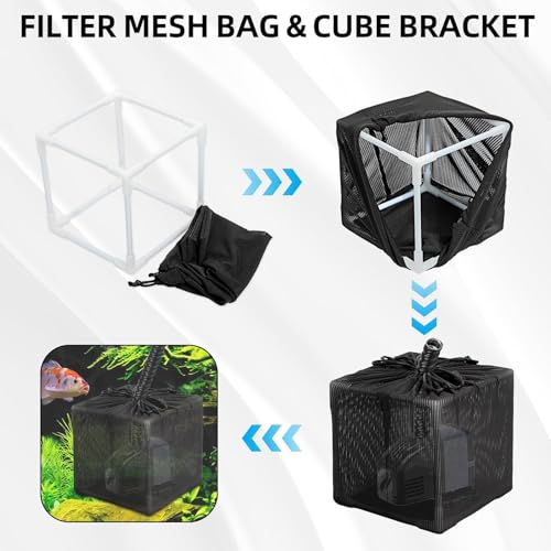 Bolsa filtro para bomba de estanque, malla antiatasco miniatura 3