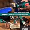 HYCHIKA 180W Rotary Tool Kit with 179 Pcs Accessories, Flex Shaft, Grinding Chain Bracket & Tool Bag, 8000-35000 RPM Variable Speed for Grinding, Cutting, Wood Carving, Sanding, Engraving, Polishing #3