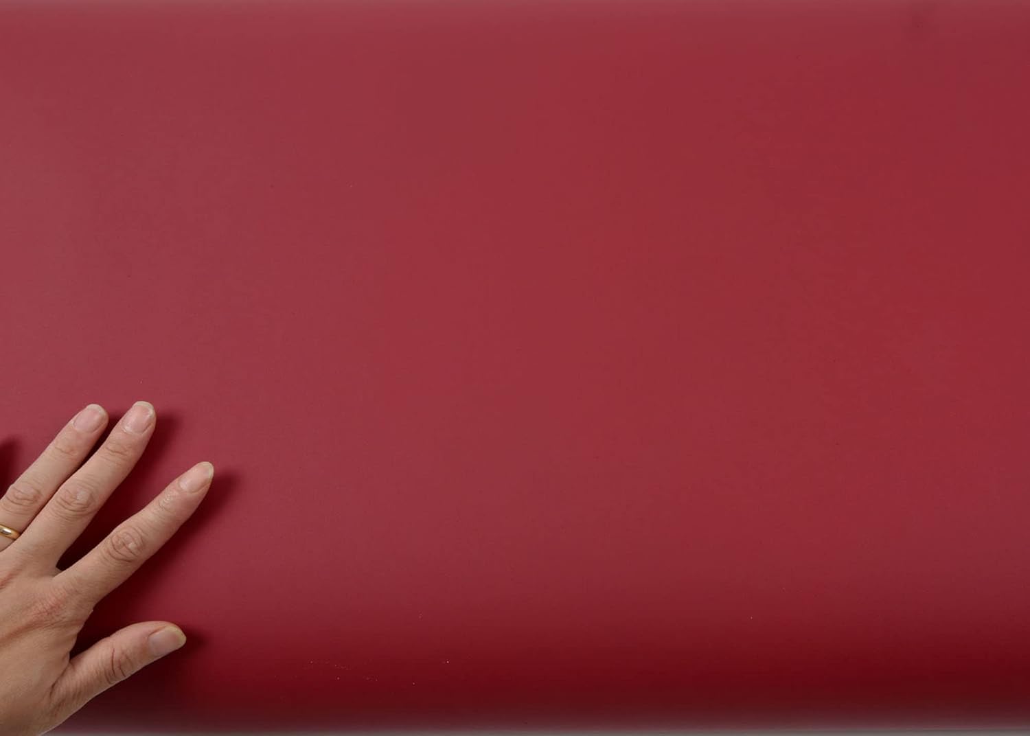 ROSEROSA Peel and Stick PVC Solid Self-Adhesive Wallpaper Covering Counter Top Shelf Liner Red Wine (SL528 : 2.00 Feet X 6.56 Feet)