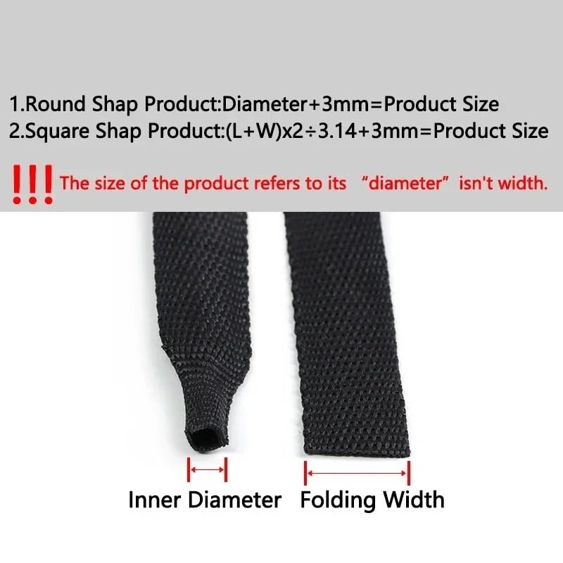 Manguera de Calor Funda Protectora de Envoltura de Fibra de Vidrio...(90MM*2 Meters)