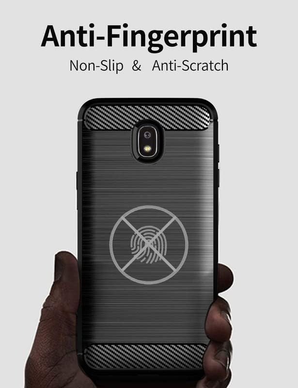 Image of Hybrid Carbon Fiber Back Case for Samsung Galaxy J7 Pro (Black)
