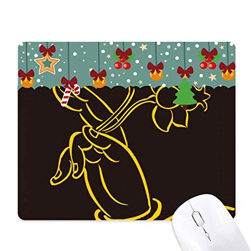 Tapis de souris bouddhiste en caoutchouc avec motif de main de lotus pour le bureau