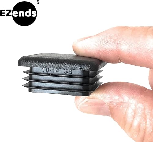 Miniatura 6 de Tapa de extremo de tubo cuadrado extra duradera de 2.0 pulgadas (dimensión exterior del tubo de 2 pulgadas), polietileno de densidad de plástico