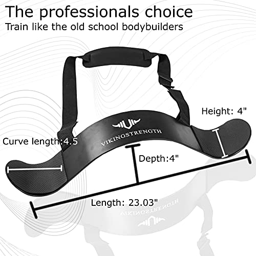 Vikingstrength Bicep Tricep Arm Blaster For Preacher Curl Effect Solid Arm Isolator Helps You Increase Muscles, Definition And Strength - Premium Quality For Weightlifting + V-Strength Workout App #TOP1