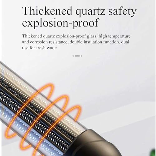 سخان حوض السمك الاوتوماتيكي بالكامل من كيك ات مع مقبض للتحكم في درجة الحرارة (100 وات) سخان غاطس لحوض السمك