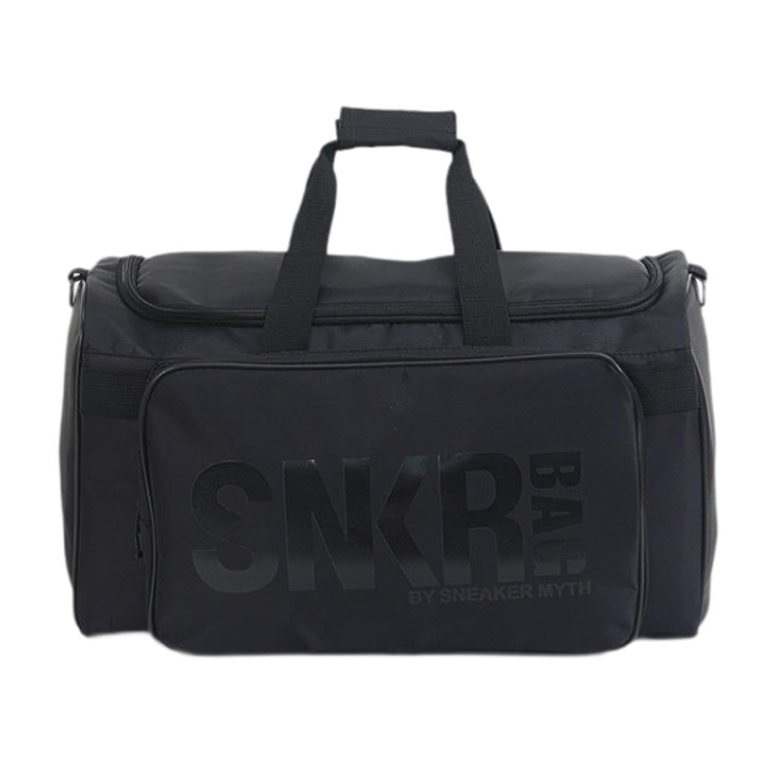 Travel Duffle Bag Portable Weekender Bag Large Capacity Oxford Cloth Gym Bag Black Letters-image-26