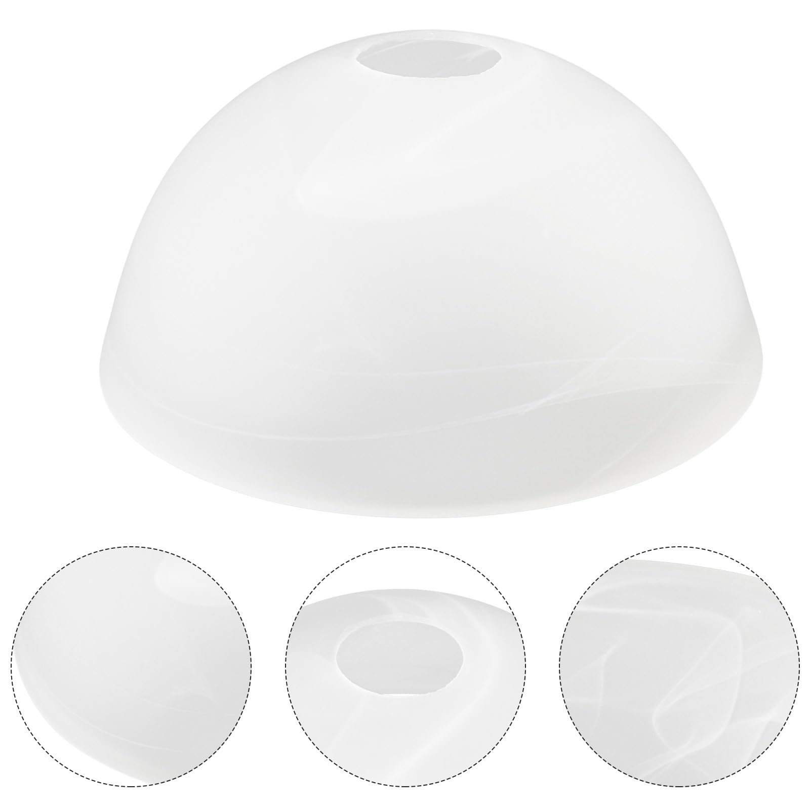 Lurrose Kleiner Lampenschirm Aus Mattiertem Glas Ersatzglas Für Tischlampe Wandleuchte Und Deckenventilator Eleganter Lampenschirm Für Sanftes Licht Und Staubschutz Für Zuhause
