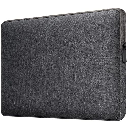 MicaYoung 14 Pulgadas Impermeable Funda Blanda para Ordenador Portátil Sleeve Compatible con Acer ASUS HP Chromebook 14/Samsung Galaxy Book Go 14/EliteBook/Notebook/ThinkBook/MagicBook, Gris Oscuro