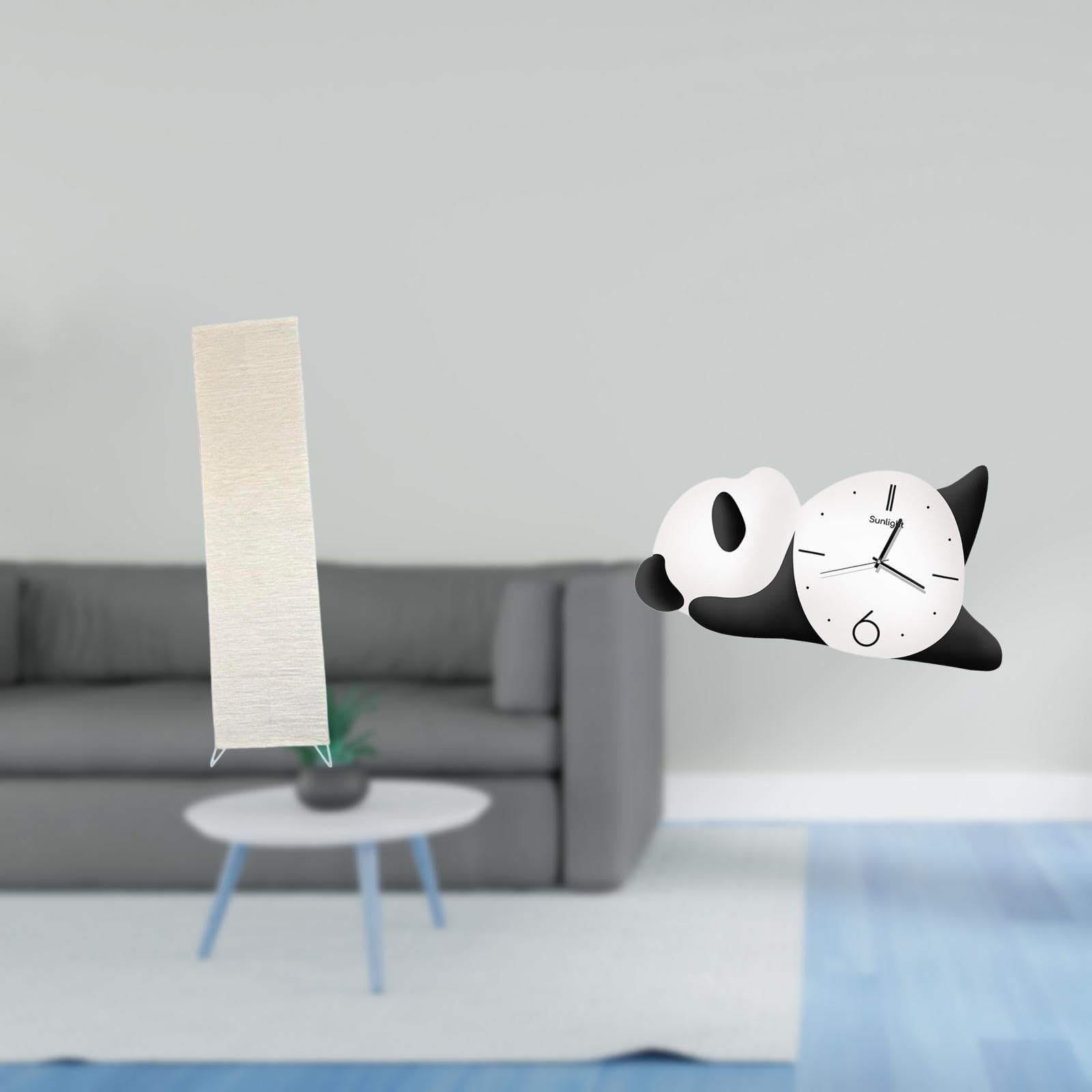 Enakshi® Living Room Decor with Panda Shape Standing Lamp Light Cover Lampshade and Practical Sturdy Modern Cute Wall Clock Home Decor|Home & Garden | Lamps, Lighting & Ceiling Fans | Lamp Shades-picture-16