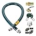 Krowne Metal C12536K Royal Series Moveable Gas Connection Kit for Canada, 1-1/4" I.D., 36"L, Quick Disconnect