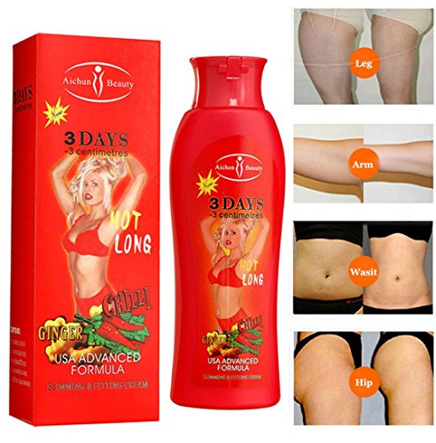 LtrottedJ 200ml Hot Chilli & Ginger Slimming Cream ，Fast Lose Weight Burn Fat