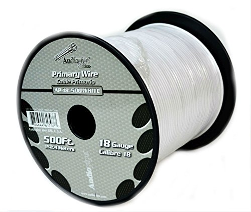 2 Rolls Audiopipe 500' Feet 18 Gauge Awg Primary Power Cable Remote Wire #TOP6