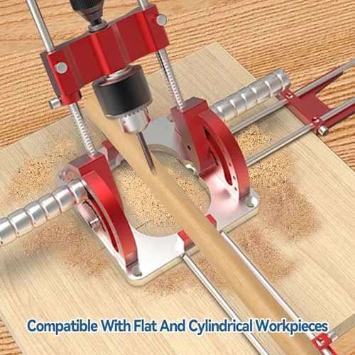 Multi Angle Drill Guide, Portable Drillling Guide, Precision Drilling Jig Attachment for Drilling Angled or Straight Holes, 0° to 60° Adjustable Angle Drill Guide for 1/16\" - 1/2\" Power Drills - Thumbnail 3