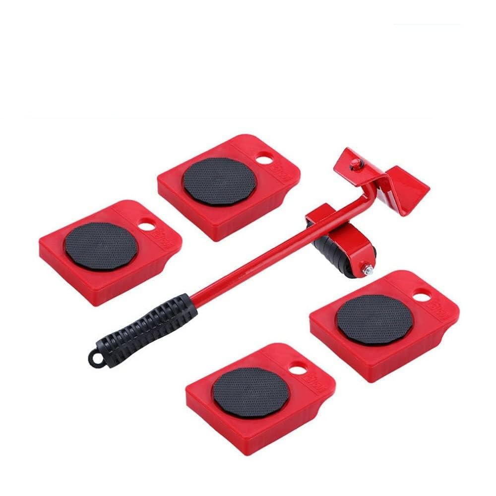5Pcs Professional Furniture Mover Tool Set Heavy Stuffs Transport Lifter Wheeled Mover Roller with Wheel Bar Moving Hand Device (B0CFDZJG75) Amazon Price History, Amazon Price Tracker