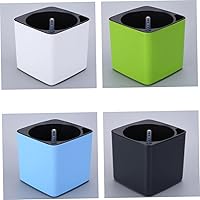 Vista 7 de GANAZONO 4 unidades, 1 juego de macetas de riego automático, maceta hidropónica para plantas suculentas, macetas para plantas de interior, macetas