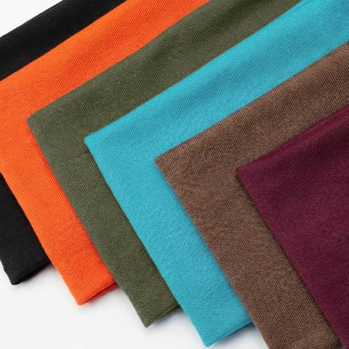 Image of DRESHOW 6 Pack Yoga Sports Headbands for Women Elastic Non-Slip Headbands Running Workout Hair Bands