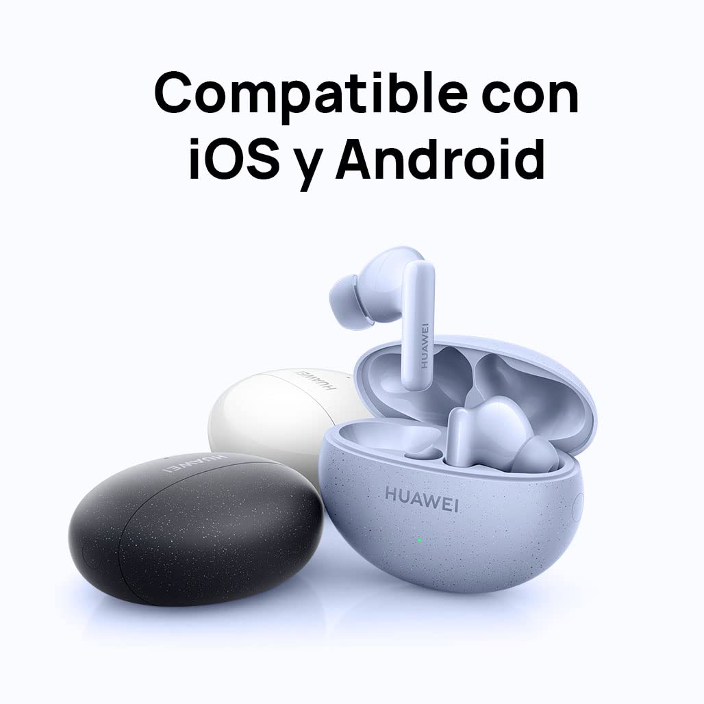 HUAWEI FreeBuds 5i Auriculares Inalámbricos, para iOS Android Windows,Negro | Bluetooth 5.2, Control Deslizar, Hi-Res Audio, 3 Modos ANC, 28 Horas de Batería, IP54, Doble Conexión