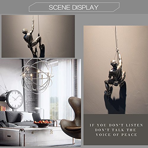 Wingoffly® Upgraded Unique Design Resin Made Rock Stone For Climbing Man Wall Art Home Decor Sculpture(Black Rock) #TOP3