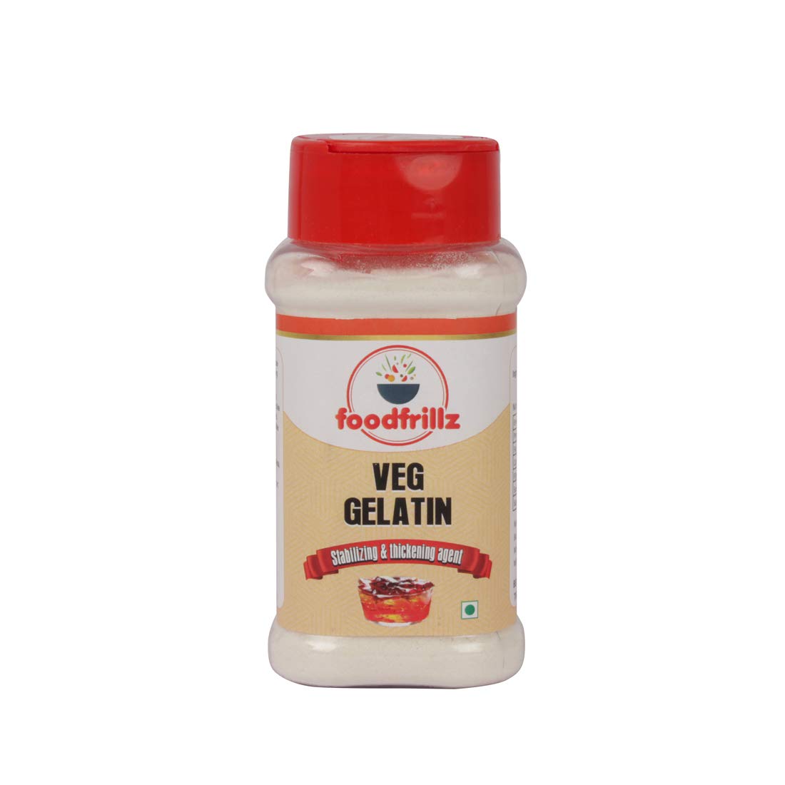 foodfrillz Veg Gelatin Powder, 90 g Gelatin Powder for Jelly Making Food Grade and Face Mask, Gelatin for Cooking/Baking for Candies, Marshmallows, Cakes, Ice Cream 90g (B08N6W9GPT) Amazon Price History, Amazon Price Tracker