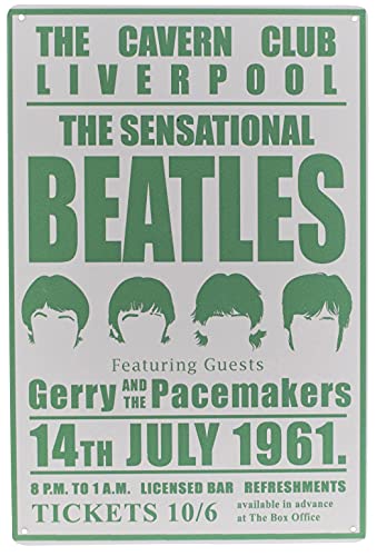 Karmour Accessories Affiches de concert et de groupe, plaques vintage en métal pour studios, bureau, garage, Man Caves… - Les Beatles, Paul McCartney, John Lennon, RIngo Starr, George Harrison Karmour Accessories Affiches de concert et de groupe, plaques vintage en métal pour studios, bureau, garage, Man Caves…