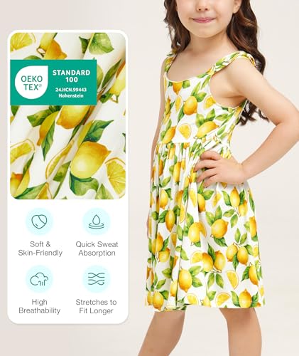 Bamboo Viscose Girl Dress Sleeveless Bowknot Straps Little Girl and Toddler Dresses3