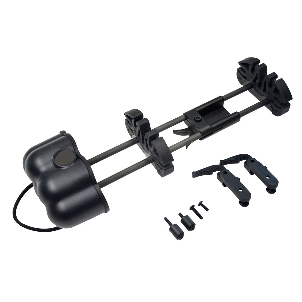 5- Arrow Quiver Quick Compound Bow Quick Lock Mounting Bracket Adjustable Black