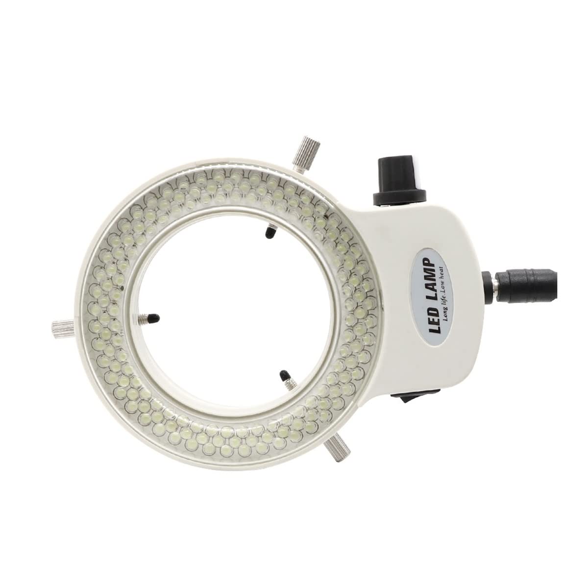 Accessori per microscopi 144 Illuminatore for microscopio a luce anulare a LED con adattatore di alimentazione Lampada regolabile da 0 a 100% for microscopio stereo e amp;Telecamera Durata e prestazio