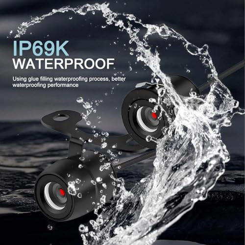 Image of 1 PC Car HD Night Vision CCD Rear View Camera, IP68 Waterproof, 170 Degree Wide-Angle, Dynamic Path Guide Line, for Most Vehicles (Black)